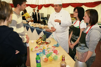 Mold Food and Drink Festival - Chef with fruit drinks